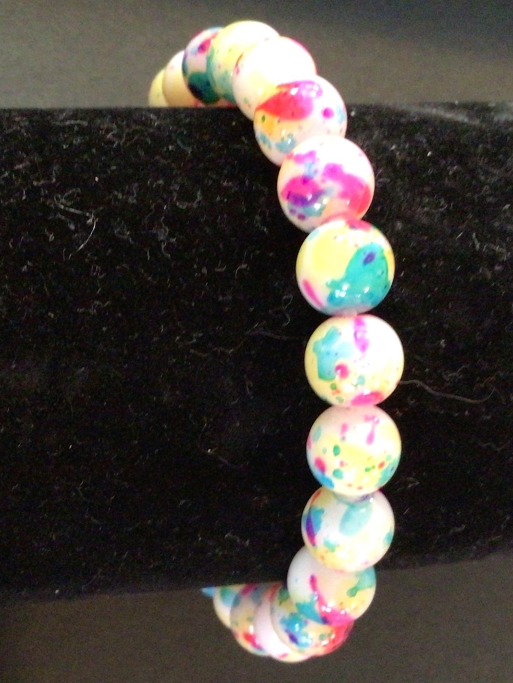 Multi coloured beeded bracelet